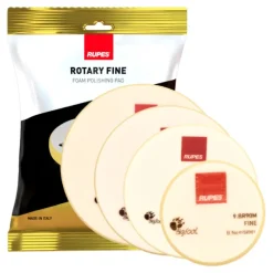 Fine polishing foam pads for rotary polishers
