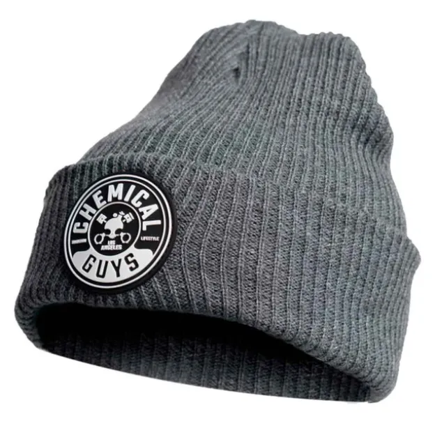 Full Ribbed Beanie Gray