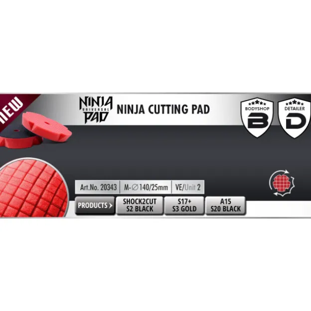 Ninja Cutting Pad Red 140/25mm