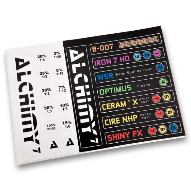 Planche d'étiquettes Alchimy7(Crystal Spray)