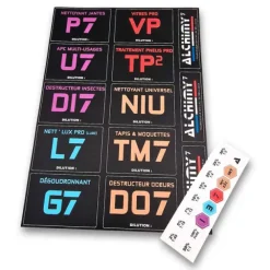 Planche d'étiquettes Alchimy7(Gamme Pro)