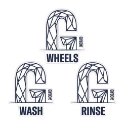 Q2M Wash Bucket Stickers