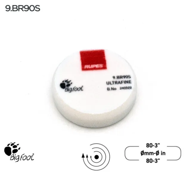UltraFine polishing foam pads for rotary