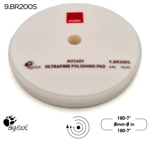 UltraFine polishing foam pads for rotary